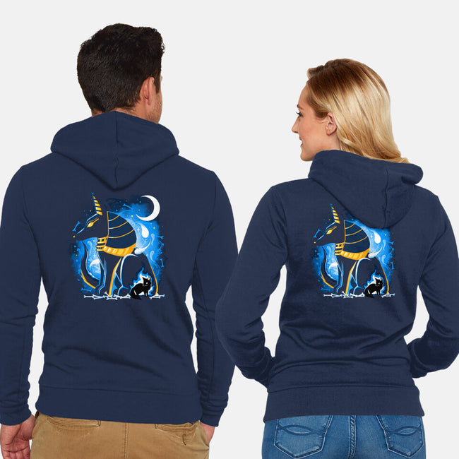 Anubis God-Unisex-Zip-Up-Sweatshirt-Vallina84