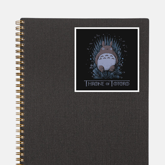 Totoro Throne-None-Glossy-Sticker-yumie