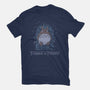 Totoro Throne-Womens-Fitted-Tee-yumie
