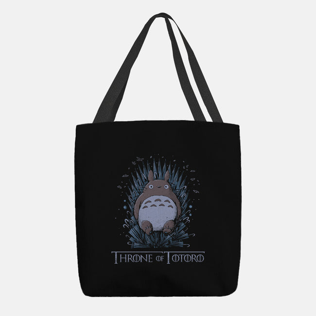 Totoro Throne-None-Basic Tote-Bag-yumie