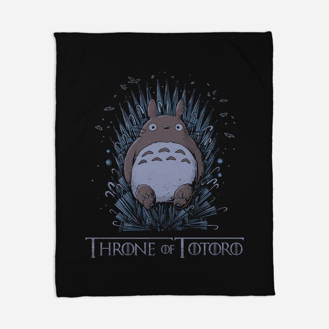 Totoro Throne-None-Fleece-Blanket-yumie