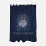 Totoro Throne-None-Polyester-Shower Curtain-yumie