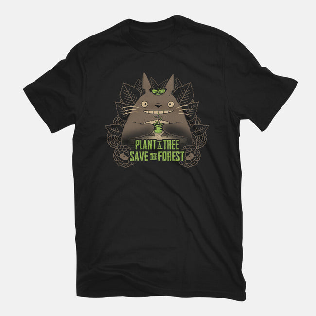 Totoro Plant-Mens-Basic-Tee-yumie