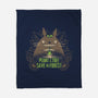 Totoro Plant-None-Fleece-Blanket-yumie