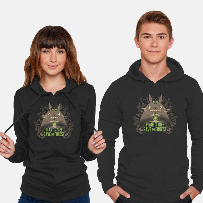 Totoro Plant-Unisex-Pullover-Sweatshirt-yumie