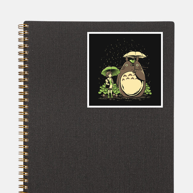 Chihiro And Totoro-None-Glossy-Sticker-yumie