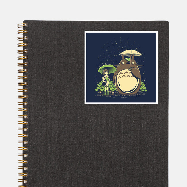 Chihiro And Totoro-None-Glossy-Sticker-yumie