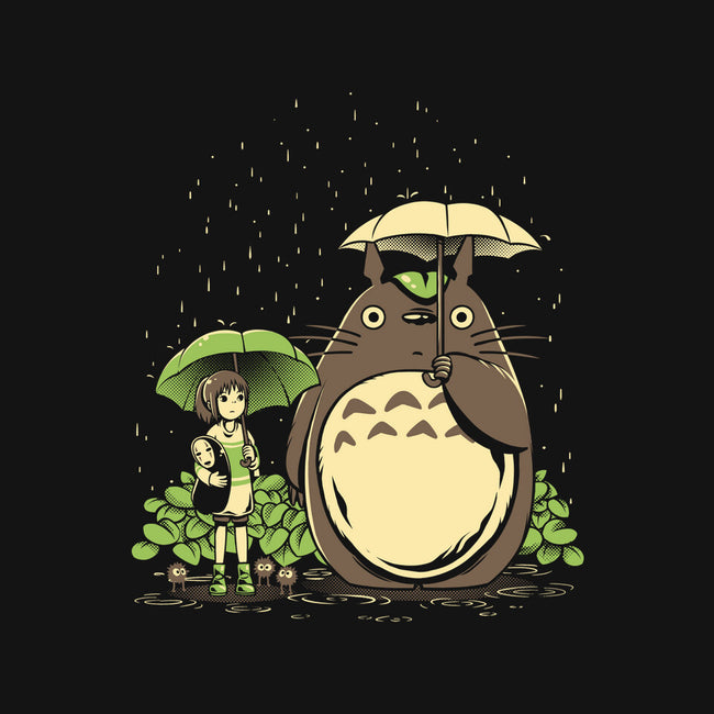 Chihiro And Totoro-Womens-Basic-Tee-yumie