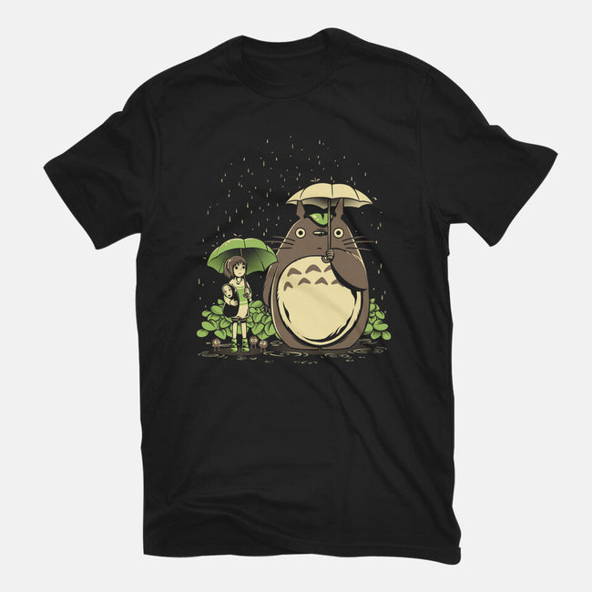 Chihiro And Totoro-Womens-Fitted-Tee-yumie