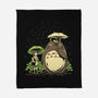 Chihiro And Totoro-None-Fleece-Blanket-yumie