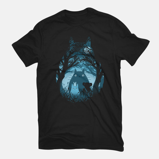 Totoro Magic-Womens-Fitted-Tee-yumie