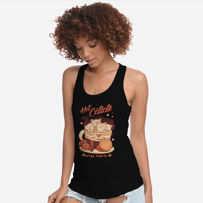 Hot Catlate-Womens-Racerback-Tank-yumie