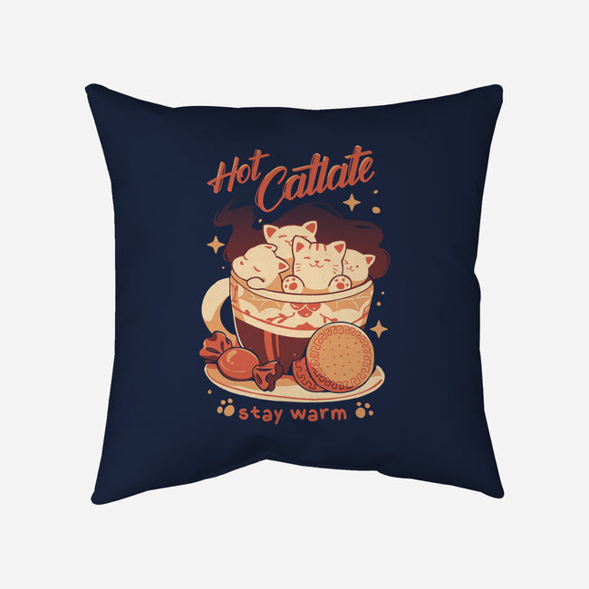 Hot Catlate-None-Removable Cover w Insert-Throw Pillow-yumie