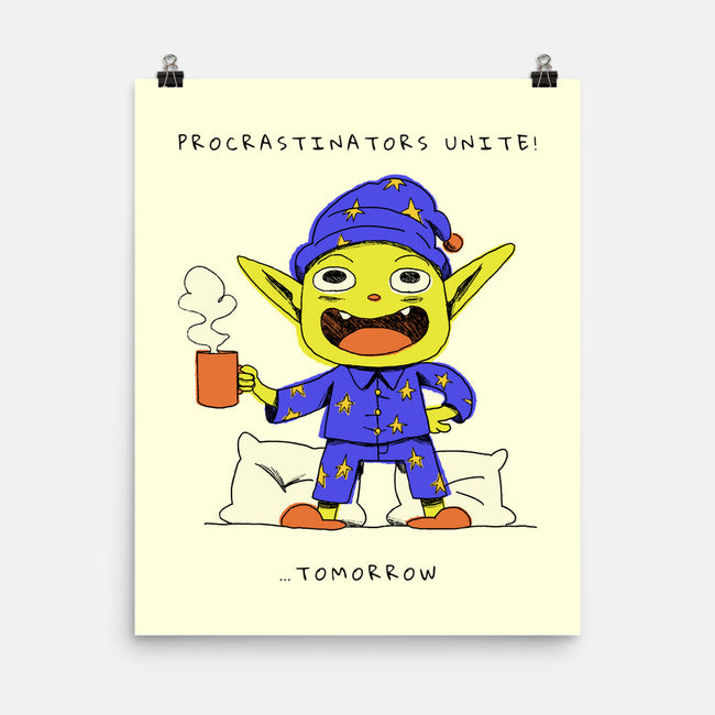 Procrastinators Unite-None-Matte-Poster-FunkVampire