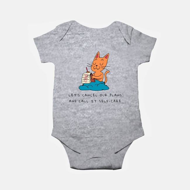 Let's Cancel Our Plans-Baby-Basic-Onesie-FunkVampire