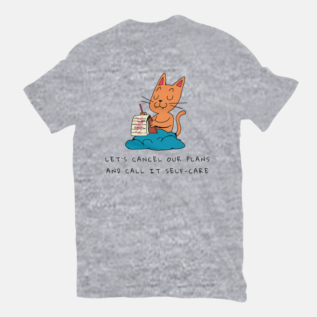 Let's Cancel Our Plans-Unisex-Basic-Tee-FunkVampire