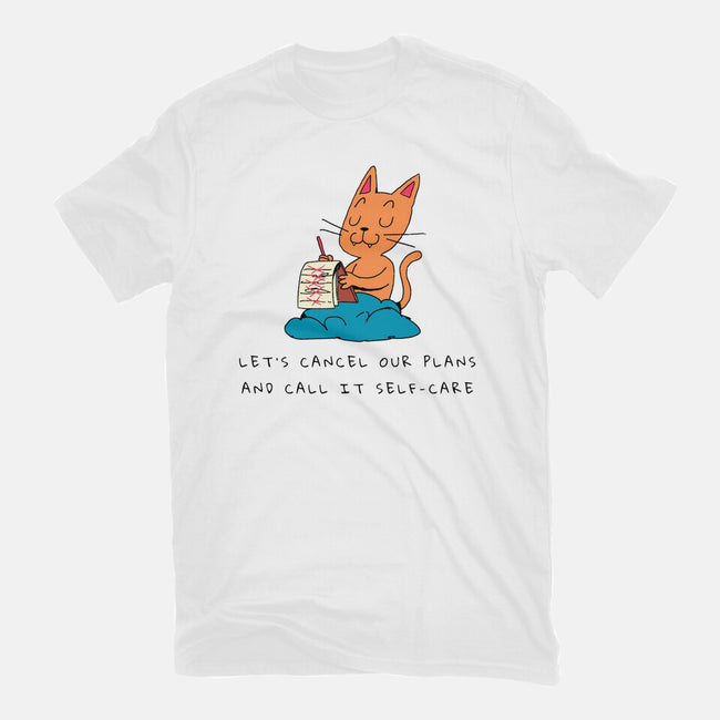 Let's Cancel Our Plans-Womens-Basic-Tee-FunkVampire