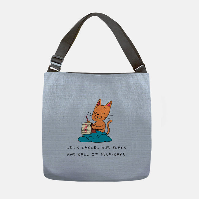 Let's Cancel Our Plans-None-Adjustable Tote-Bag-FunkVampire