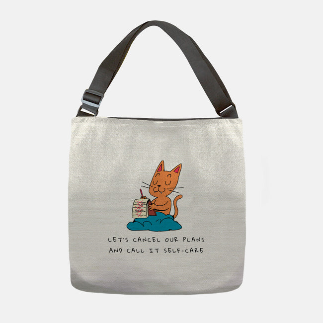 Let's Cancel Our Plans-None-Adjustable Tote-Bag-FunkVampire