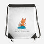 Let's Cancel Our Plans-None-Drawstring-Bag-FunkVampire
