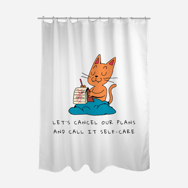 Let's Cancel Our Plans-None-Polyester-Shower Curtain-FunkVampire