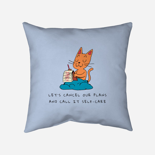 Let's Cancel Our Plans-None-Removable Cover w Insert-Throw Pillow-FunkVampire