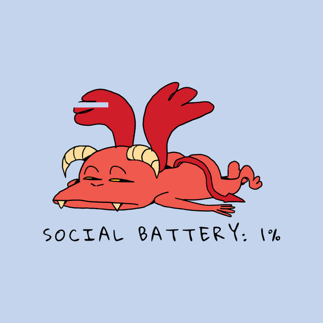 Social Battery Running Low-None-Fleece-Blanket-FunkVampire