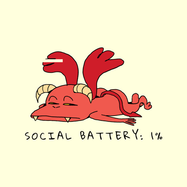 Social Battery Running Low-None-Stretched-Canvas-FunkVampire