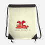 Social Battery Running Low-None-Drawstring-Bag-FunkVampire