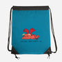 Social Battery Running Low-None-Drawstring-Bag-FunkVampire