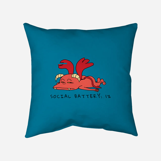 Social Battery Running Low-None-Removable Cover w Insert-Throw Pillow-FunkVampire