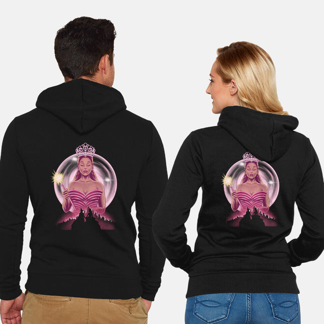 Wicked Pink-Unisex-Zip-Up-Sweatshirt-rmatix