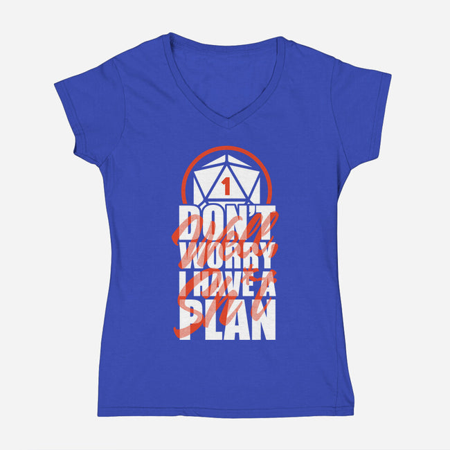 RPG Bad Luck Plan-Womens-V-Neck-Tee-Studio Mootant