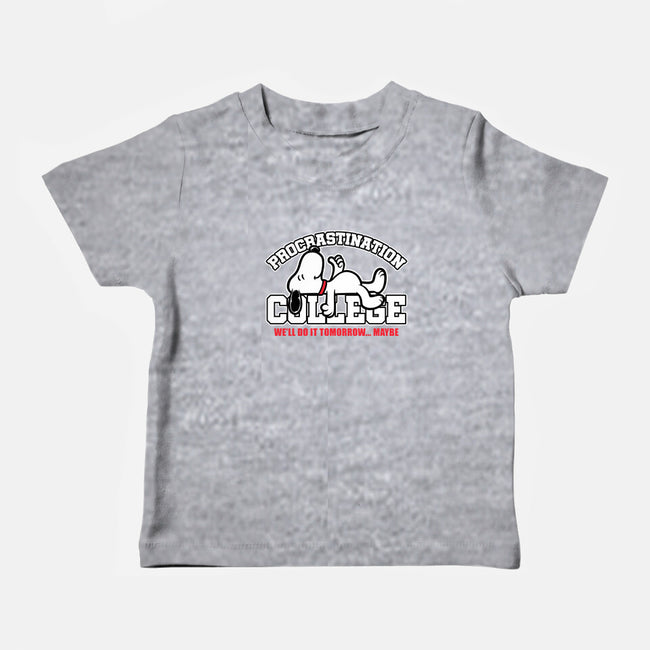 Procrastination University-Baby-Basic-Tee-Studio Mootant