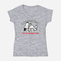 Procrastination University-Womens-V-Neck-Tee-Studio Mootant