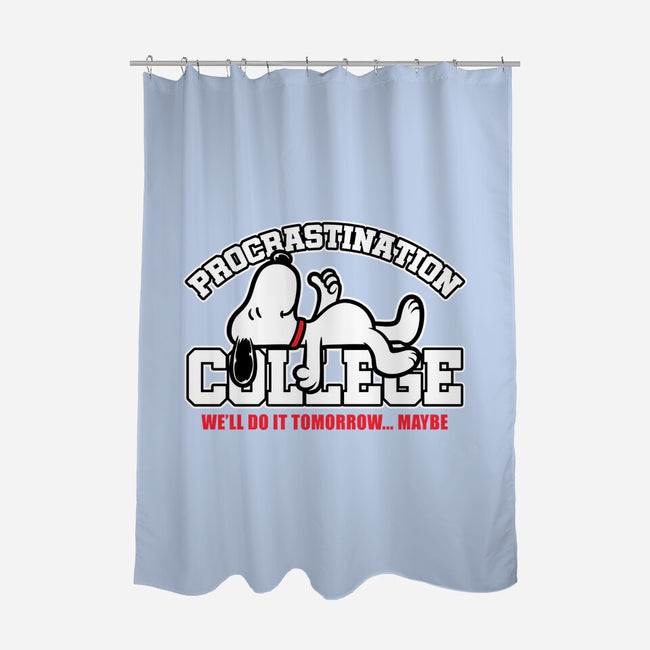 Procrastination University-None-Polyester-Shower Curtain-Studio Mootant