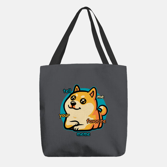 Favorite Meme Dog-None-Basic Tote-Bag-Studio Mootant