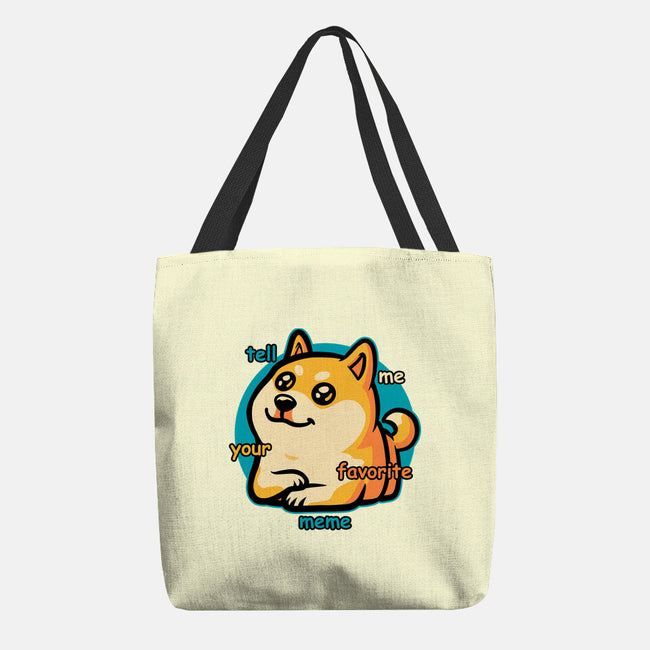 Favorite Meme Dog-None-Basic Tote-Bag-Studio Mootant