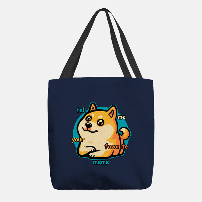 Favorite Meme Dog-None-Basic Tote-Bag-Studio Mootant