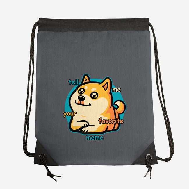 Favorite Meme Dog-None-Drawstring-Bag-Studio Mootant