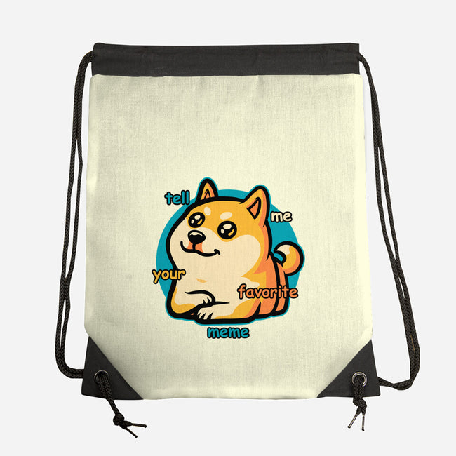 Favorite Meme Dog-None-Drawstring-Bag-Studio Mootant