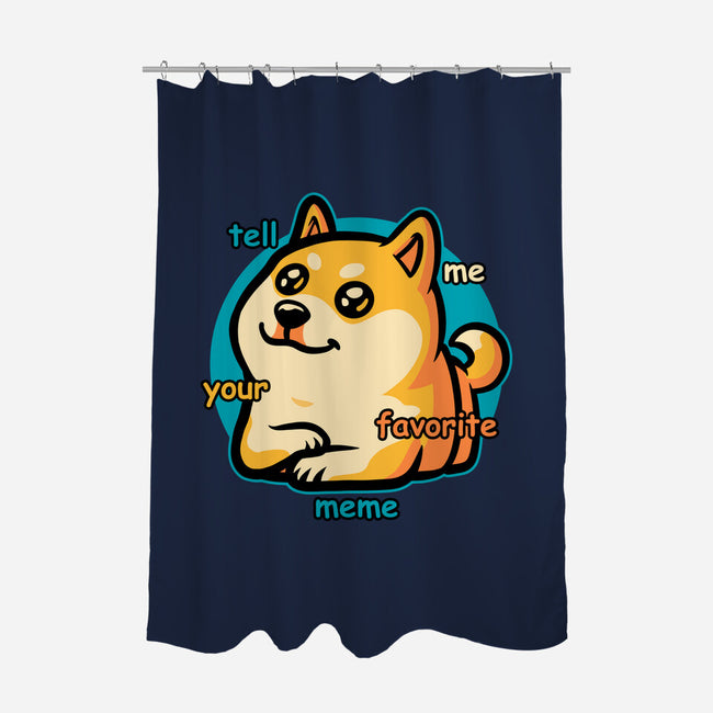 Favorite Meme Dog-None-Polyester-Shower Curtain-Studio Mootant