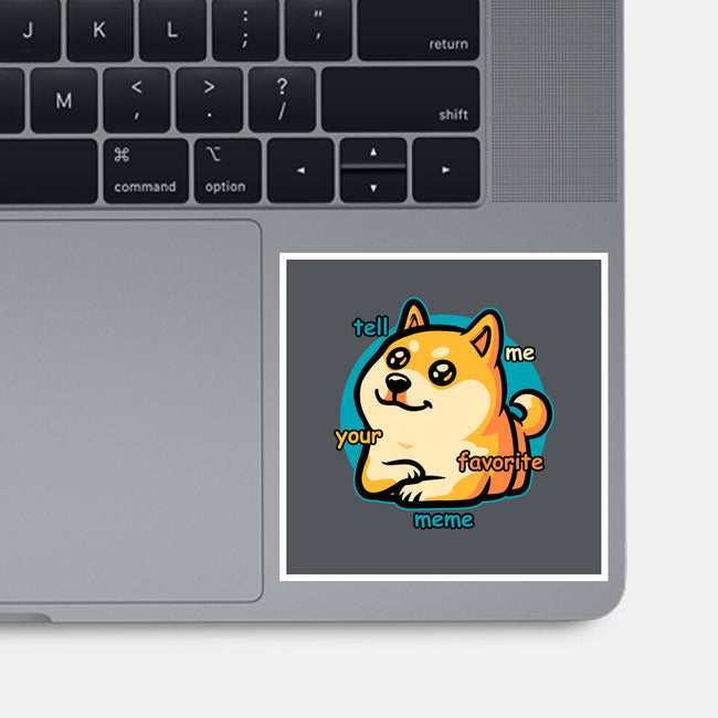 Favorite Meme Dog-None-Glossy-Sticker-Studio Mootant