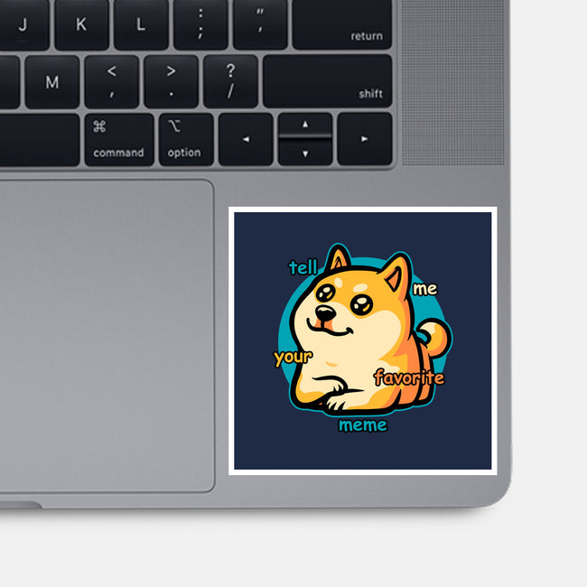 Favorite Meme Dog-None-Glossy-Sticker-Studio Mootant