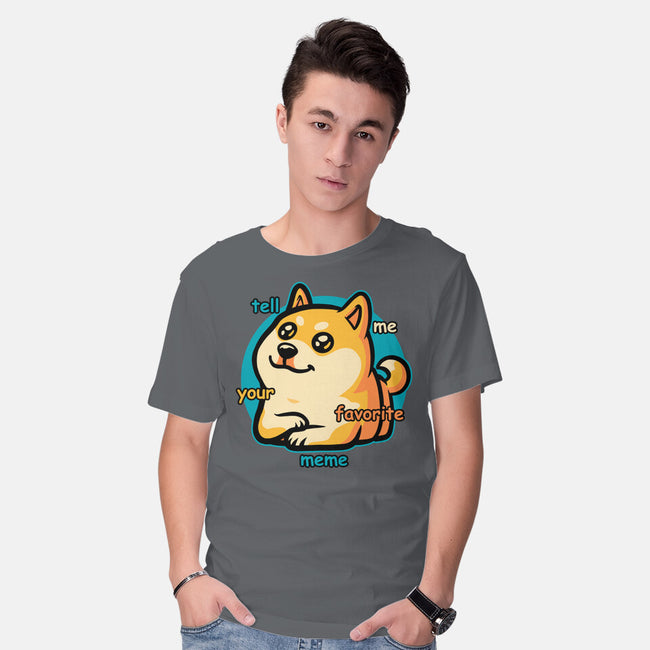 Favorite Meme Dog-Mens-Basic-Tee-Studio Mootant