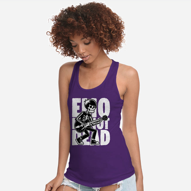 Emo Is Not Dead-Womens-Racerback-Tank-Studio Mootant