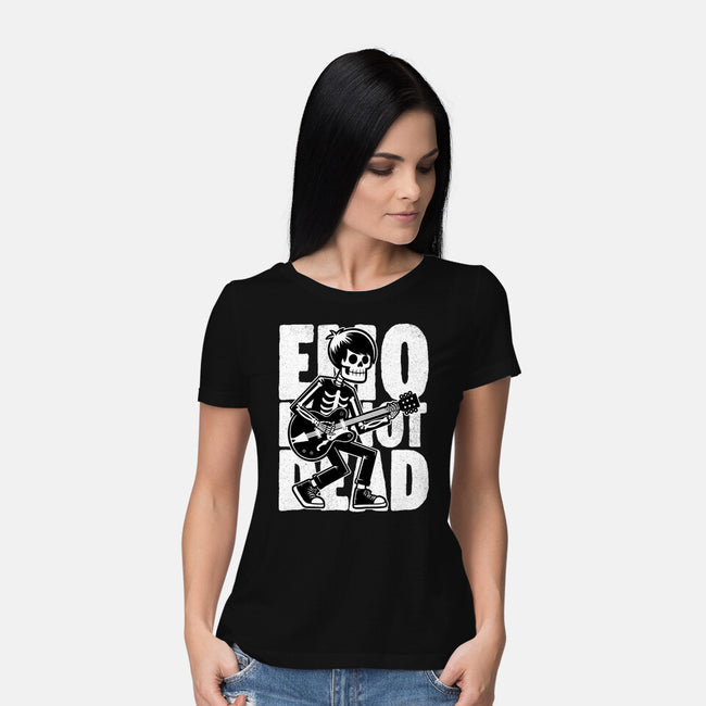 Emo Is Not Dead-Womens-Basic-Tee-Studio Mootant