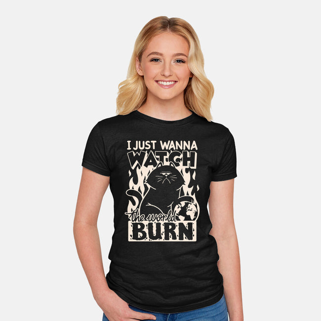World Burn-Womens-Fitted-Tee-Getsousa!
