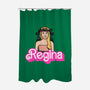 Mean Doll-None-Polyester-Shower Curtain-Raffiti