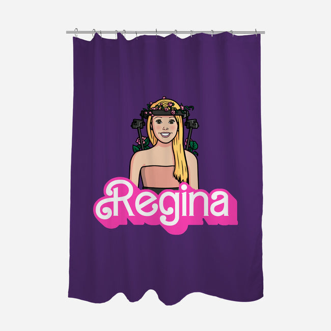 Mean Doll-None-Polyester-Shower Curtain-Raffiti